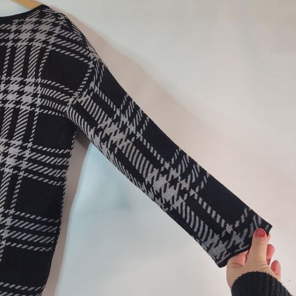 Guilty Plaid Open Front Longline Cardigan - Picture 6 of 16